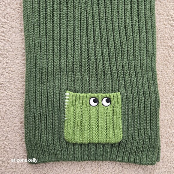 Anya Hindmarch x Uniqlo Accessories - Anya Hindmarch x Uniqlo Heattech Knit Scarf Green
